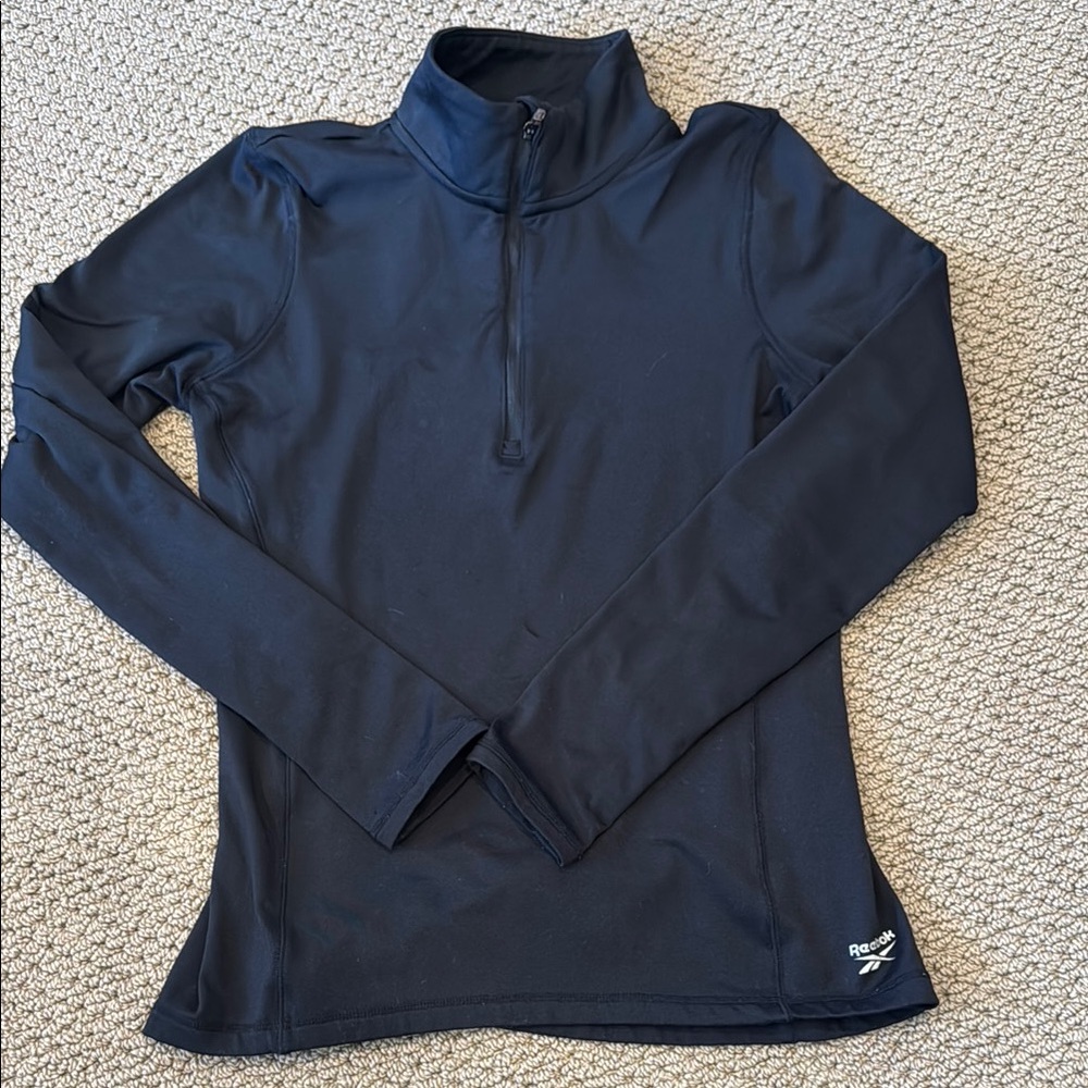 Reebok Black Quarter-Zip Pullover